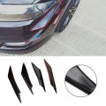 Topteng 4pcs Universal Car Front Bumper Fins Body Splitter Spoiler Canards For Sedan Coupe 2 Door 4