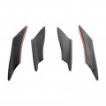 Topteng 4pcs Universal Car Front Bumper Fins Body Splitter Spoiler Canards For Sedan Coupe 2 Door 4