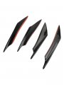 Topteng 4pcs Universal Car Front Bumper Fins Body Splitter Spoiler Canards For Sedan Coupe 2 Door 4