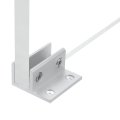 2pcs F Shape 48mm Glass Clamp Aluminum Alloy Adjustable Clip For 13-16mm Thickness Wall Mounting Support Bracket Shelf Mirror