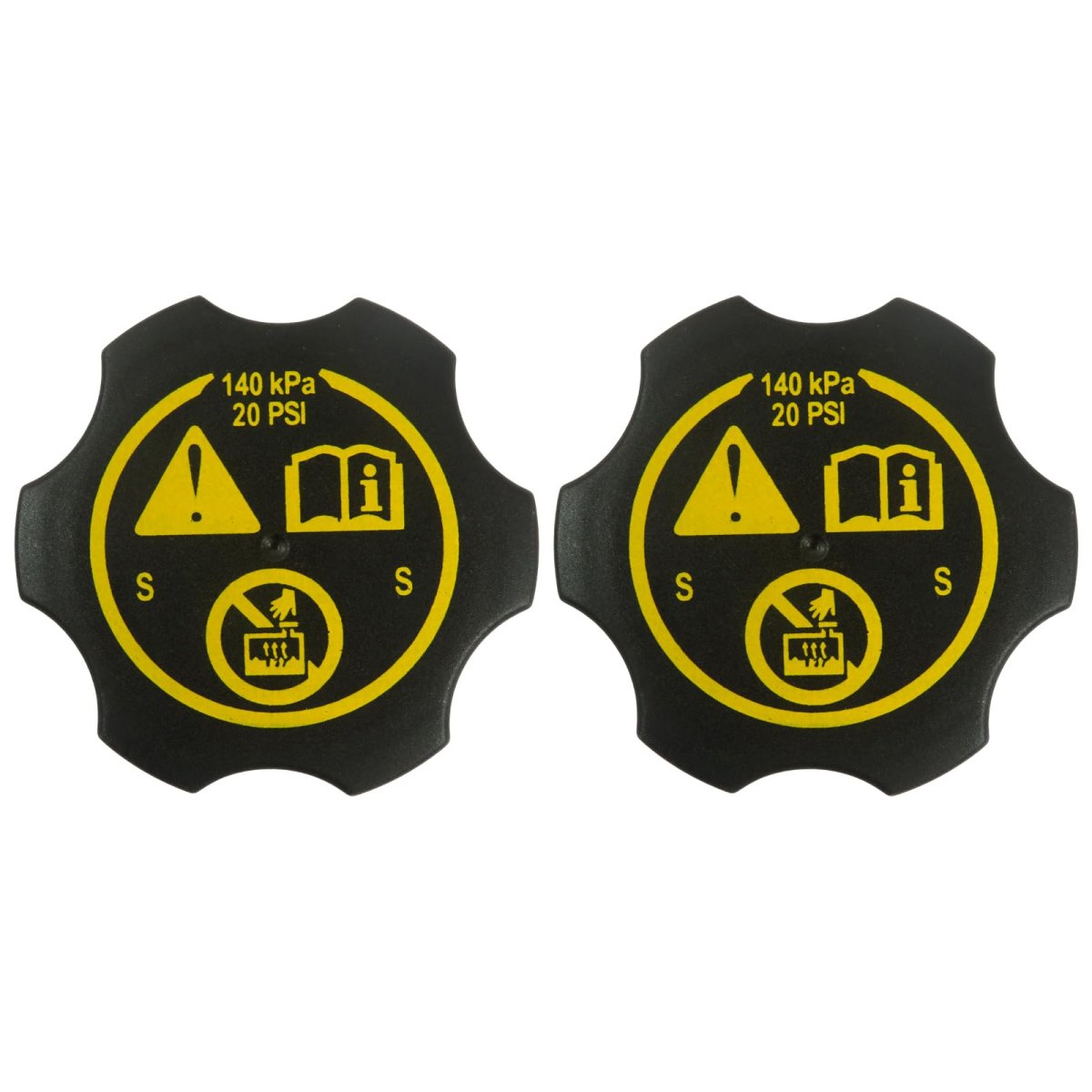 2 Pack Coolant Reservoir Cap For Cadillac 2007 2009 Escalade Ext Replaces Part Number 13502353 13502509 68249136aa Radiator