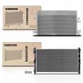 A-premium Engine Coolant Radiator A C Condenser Cooling Kit Compatible With Jeep Compass 2008 Patriot 2007-2009 Chrysler 200