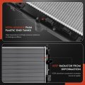 A-premium Engine Coolant Radiator A C Condenser Cooling Kit Compatible With Jeep Compass 2008 Patriot 2007-2009 Chrysler 200