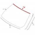Front Upper Windshield Moulding Seal For Bmw E90 3-series 325i 325xi 328i 328xi 335d 335i 335xi M3 Sedan Wagon Black