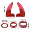 Steering Wheel Shift Paddle Extension Trim Air Conditioning Switch Knob Cover Set For Dodge Charger Challenger Chrysler Durango