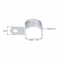 Uxcell 1 4 Emt One Hole Strap Pipe Zinc-plated Steel Reinforced Rib For Fixing On Various Surfaces 10pcs