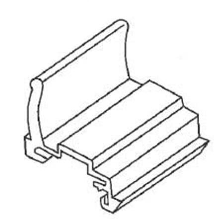 Sliding Window Latch And Pull Extruded Aluminum With Spring Mill Finish 2 7 32 In