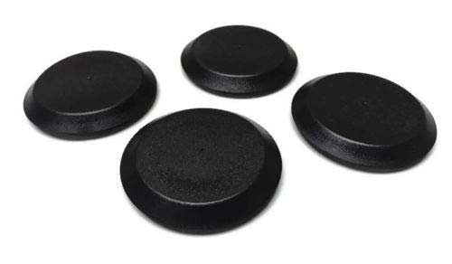 Vital All-terrain 4 Pack 1-1 Inch Black Plastic Flush Mount Hole Plug Sheet Metal Auto Body Panel