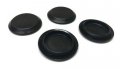 Vital All-terrain 4 Pack 1-1 Inch Black Plastic Flush Mount Hole Plug Sheet Metal Auto Body Panel 