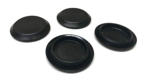 Vital All-terrain 4 Pack 1-1 Inch Black Plastic Flush Mount Hole Plug Sheet Metal Auto Body Panel