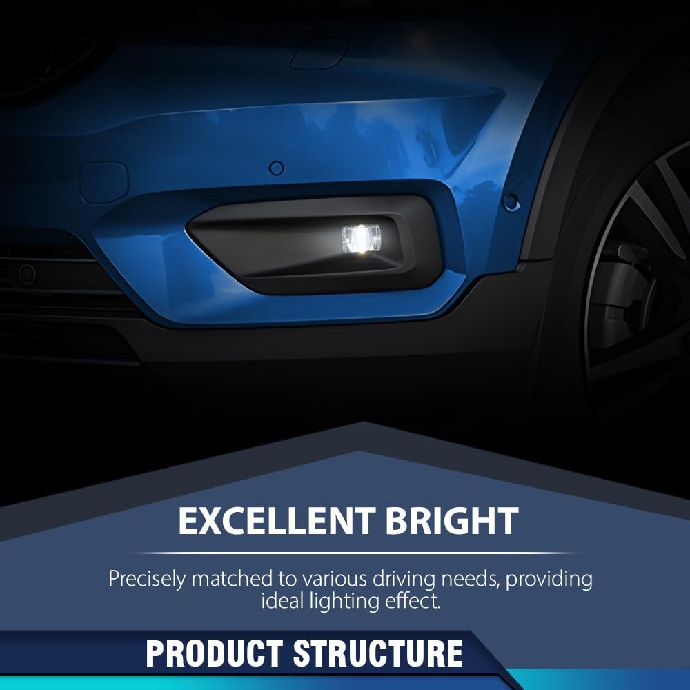 Front Bumper Fog Light Lamps Left Right Side Pair Fit Volvo C40 2020-2024 Xc40 2017-2024 S90 V90 2021-2024 32228794 32228795