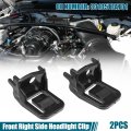 X Autohaux 2 Pcs Black Front Right Side Headlight Clip No 33105-tea-t01 33105-tba-a01 For Honda Civic 2016-2020