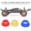 Engine Exhaust Pipe Gasket Rc Tubing Joint Adapter Silicone Remote Control Vehicle Parts For 1 8 Car Model Accessories Fuel
