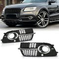 Secos Front Fog Light Cover Grill Left Right For Audi Q5 Sq5 2013 2014 2015 2016 2017 Replace 8r0807681s 8r0807682n 