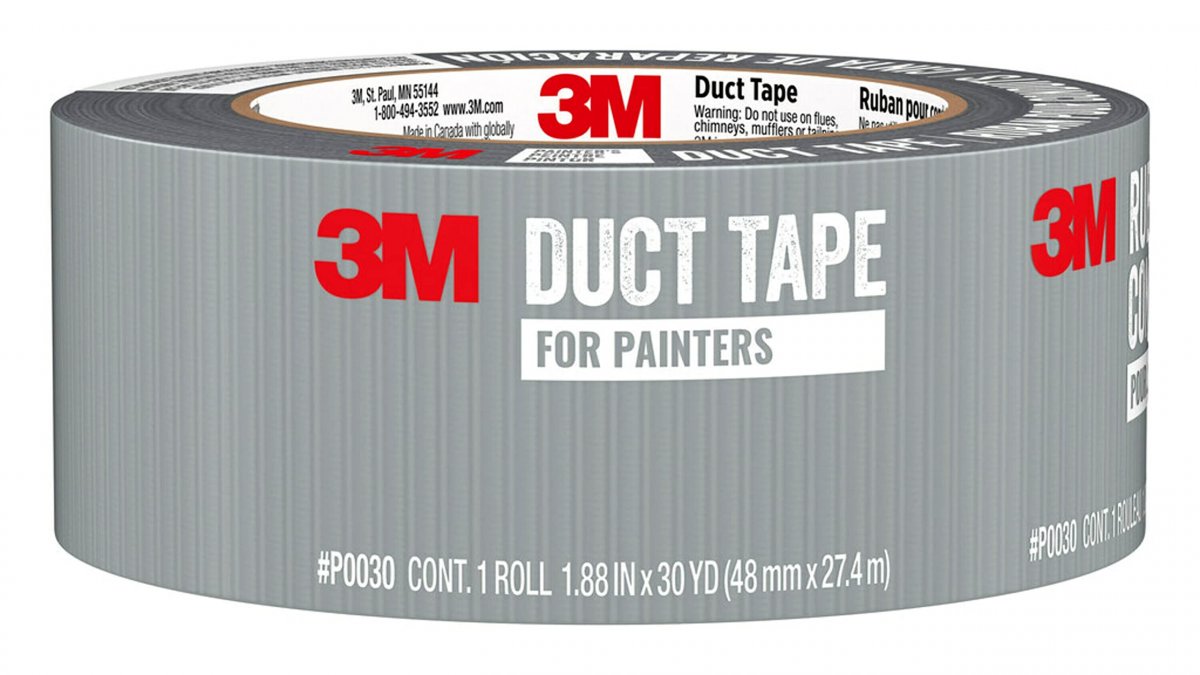 3m Basic Duct Tape Silver For Temporary Repairs Indoor Use 1 88 Inches X 30 Yards Roll