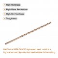 Uxcell M35 High Speed Steel Straight Shank Twist Drill Bit Gold Oxide 6mm Diameter 200mm Length