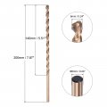 Uxcell M35 High Speed Steel Straight Shank Twist Drill Bit Gold Oxide 6mm Diameter 200mm Length