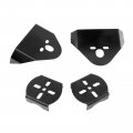 Rear Air Bag Suspension Mounting Brackets Upper Lower Weld On Ride Black 