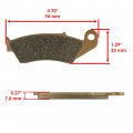 Caltric Front And Rear Sintered Brake Pads Compatible With Honda Crf450 Crf450r 2002 2003 2004-2020
