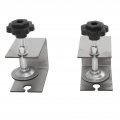 Gowenic 2pcs Drawer Front Installation Fixing Clamp Cabinet Hardware Jig Universal C Mounting Clips For Woodworking Flexible