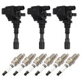 Ignition Coil Coils Iridium Spark Plugs 3 6 Compatible For Hyundai Santa Fe 20-2006 Xg350 2003-2005 Kia Amanti 2004-2006 V6 3
