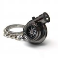 Boostnatics Rechargeable Electric Turbo Keychain With Sounds Led Black Version 5 V5 