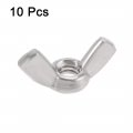 Uxcell 1 4 -20 Wing Nuts 304 Stainless Steel Shutters Butterfly Nut Hand Twist Tighten Fasteners Parts 10pcs