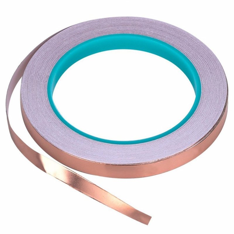 Uooom 0 3 Inch Copper Foil Tape With Conductive Adhesive For Emi Shielding Stained Glass Electrical Repairs Soldering 8mm 20m