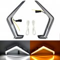 Sautvs Led Turn Signal Light For Polaris Rzr Xp Front Signature Accent Fang Assembly 1000 Turbo 2019 2020 2021 2022 2023 2pcs
