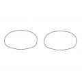 Solarhome 2pcs Valve Cover O Ring Seal Gasket 16861-14522 1686114522 23453gt Compatible With Kubota D722 D782 Df752 Wg750 Wg752