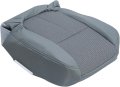 Hecasa Left Seat Cover Bottom For 2011-2014 Ford F150 Xl Xlt Xtr Stx Single Cab Crew 4x4 2wd Gray Cloth Driver Side 