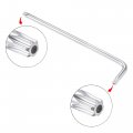 Uxcell T40 Anti Tamper Proof Torx Star Key Bit Wrench L-shape 7-inch Long Arm Cr-v Steel 2 Pcs