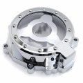 Httmt- Chrome Ninja Clear See Through Cnc Hollow Engine Stator Cover Crankcase Left Compatible With 2009-2021 Kawasak Zx-6r