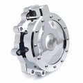Httmt- Chrome Ninja Clear See Through Cnc Hollow Engine Stator Cover Crankcase Left Compatible With 2009-2021 Kawasak Zx-6r