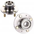 Ocpty New Wheel Hub Bearings Rear 4 Lugs With Abs Compatible For Chevrolet Aveo Pontiac G3 2004-2011 Oe 541009 Pack Of 2