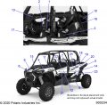 Polaris Rzr Decal-door Rr Btm Rh Eac Ebc Genuine Oem Part Qty 1