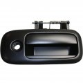 Door Handle For Chevy Express 1500 2500 3500 2010-2016 Passenger Side Exterior Rear Sliding Smooth Black With Key Hole Trim 