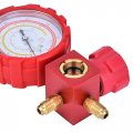 Air Condition Manifold Gauge With G1 4 Thread High Pressure Ac Refrigeration Tool For R22 R410a R134a R407c
