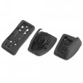 X Autohaux Car Manual Gear Accelerator Clutch Brake Pedal Pad Cover Kit For Audi A6 Quattro 2012-2018
