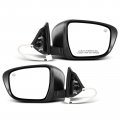 A-premium Pair 2 Driver And Passenger Side Power Door Mirror Compatible With Nissan Rogue 2017-2020 Heated Manual Folding White
