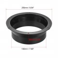 Uxcell Black Duct Connector Cone Flange Abs Plastic Air Outlet Inlet Hose Pipe Adaptor For 7 87inch Dia