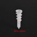 Uxcell 10x32mm Plastic Expansion Tube Drywall Wall Fixing White 25pcs