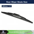 X Autohaux Rear Windshield Wiper Blade 11 For Jeep Compass 2007-2015 Grand Cherokee 1998-2004d Fiesta 2001-2008 For All Cars In