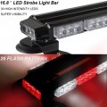 16 8 In Led Strobe Flashing Light Bar 26 Modes Emergency Hazard Warning Beacon With Magnetic Base For Car Trucks Trailer Roof