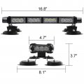 16 8 In Led Strobe Flashing Light Bar 26 Modes Emergency Hazard Warning Beacon With Magnetic Base For Car Trucks Trailer Roof