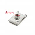 Uxcell 20pcs 5mm Thread Hole Metal Fastener Car Bumper U-type Clips Retainers Rivets