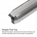 Uxcell Tap Bit Sets 3 8-24 Unf H2 Straight Flute Machine Thread Milling Extra Long 8 5mm High Speed Steel Hss Twist Drill