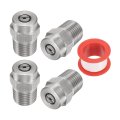 4pcs Pressure Washer Tip 1 4 Male Npt Threaded Spray Nozzles Stainless Steel For Water Gun Broom And Undercarriage Cleaner 25 