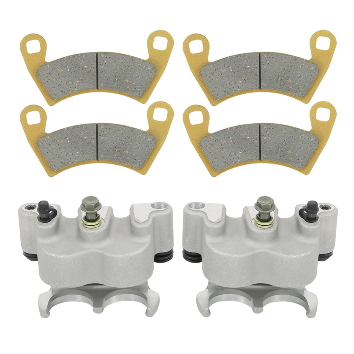 Front Left Right Brake Calipers With Pads Replacement For Polaris Ranger 500 570 800 900 Crew Xp 1000