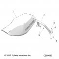 Polaris Snowmobile Seat Support Titanium Genuine Oem Part 1021960-705 Qty 1